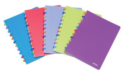 Atoma Tutti Frutti schrift, ft A4, 144 bladzijden, gelijnd, geassorteerde kleuren Atoma Tutti Frutti schrift, ft A4, 144 bladzijden, gelijnd, geassorteerde kleuren