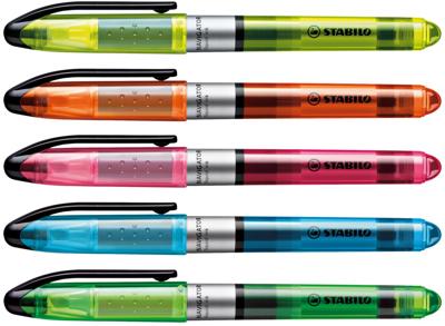 Fluoriscerende Markeerstift Stabilo Navigator Blauw 10 Onderdelen (1 Stuks)