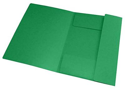 Elastomap oxford top file a4 3 kleppen 390gr groen | 10 stuks Elastomap oxford top file a4 3 kleppen 390gr groen | 10 stuks