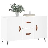 Dressoir 100x36x60 cm bewerkt hout wit - thumbnail