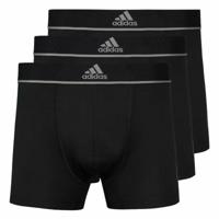 Heren Boxer Shorts Adidas Active Micro Flex Eco Zwart 3 Stuks - Maat: S - thumbnail