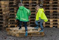 Playshoes regenponcho met tas Groen-XL - thumbnail