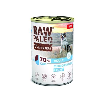 VETEXPERT Raw Paleo Cod Light Monoprotein - natvoer voor honden - 400g