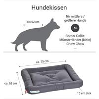 Doctor Bark Hondenkussen, Medium, Grijs - thumbnail