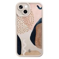 iPhone 13 beige case - Abstract dots - thumbnail