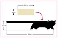 Leschi Verwarmingskussen Coco de kat - middernacht/middernacht - thumbnail