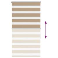 Zebra Blind 75x150 cm stofbreedte 70,9 cm polyester zandbruin - thumbnail