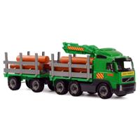 Cavallino volvo houttransport vrachtwagen met aanhanger - thumbnail