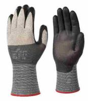 Showa Allround handschoen - 381 - microporeuze nitril gecoat - grijs - maat M - thumbnail
