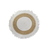 Tapijt DKD Home Decor Beige Bruin Katoen Jute (200 x 200 x 1 cm) - thumbnail