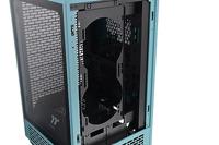 Thermaltake The Tower 200 Mini-tower PC-behuizing Turquoise 2 voorgeïnstalleerde ventilators, Zijvenster, Stoffilter - thumbnail