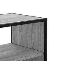 Tv-meubel 80x31x39,5 cm bewerkt hout metaal grijs sonoma eiken - thumbnail