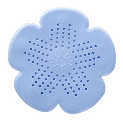 2 PC'S bloem vorm badkamervloer afvoer haar stopper filter gootsteen zeef (blauw)