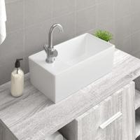 Wasbak 48x25x15 cm keramiek wit - thumbnail