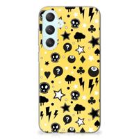 Silicone Back Case Samsung Galaxy S23 FE Punk Geel - thumbnail