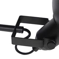 QAZQA Industriële vloerlamp zwart met goud 1-lichts - Tommy - thumbnail