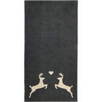 Cawö Cawö Alpenchic Edition Hert 6228 Douchelaken 70x140 grijs - thumbnail