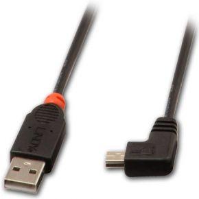 Kabel USB 2.0a naar Mini USB B LINDY 31970 50 cm Zwart