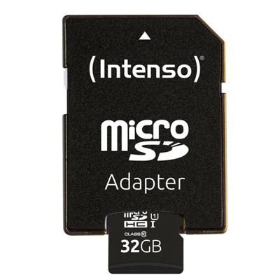Micro SD geheugenkaart met adapter INTENSO 34234 UHS-I Premium Inhoud 32 GB - thumbnail