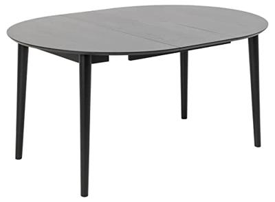 Bendt Uitschuifbare Ronde Eettafel 'Montreux' Eiken 115-154 x 115cm, kleur zwart