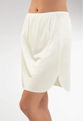 Lange onderrok 60 CM - Jupon antistatisch - Wit, zwart, huidskleur, champagne