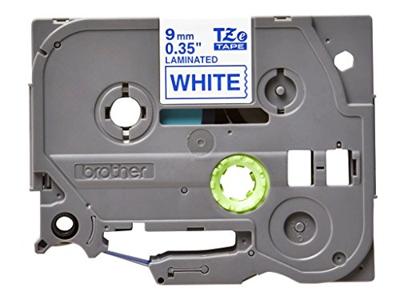 Labeltape Brother TZe, TZ TZe-223 PET Tapekleur: Wit Tekstkleur:Blauw 9 mm 8 m - thumbnail