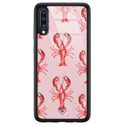 Samsung Galaxy A50 glazen hardcase - Lobster all the way