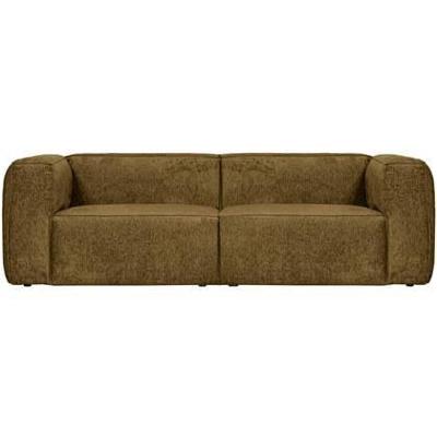 WOOOD 3,5-zits Bank 'Bean' Structure Velvet, kleur Spices