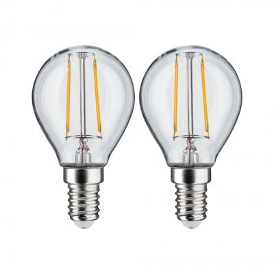 Paulmann 28857 LED-lamp Energielabel F (A - G) E14 2.7 W Warmwit (Ø x h) 45 mm x 81 mm 2 stuk(s)
