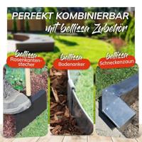 Graskant Cortenstaal 118 x 20 cm - thumbnail