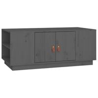 Salontafel 100x50x41 cm massief grenenhout grijs - thumbnail