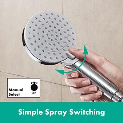Showerpipe HansGrohe Vernis Blend EcoSmart Met Badthermostaat Chroom Showerpipe HansGrohe Vernis Blend EcoSmart Met Badthermostaat Chroom