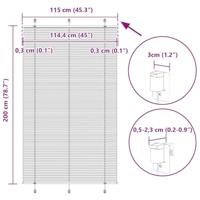 Pliss rolgordijn 115x200cm stofbreedte 114,4cm polyester roze - thumbnail