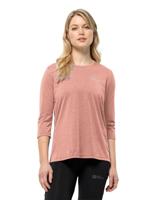 Jack wolfskin Crosstrail 3/4 T-Shirt Dames Rose Dawn S - thumbnail