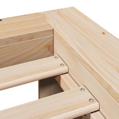 Bedframe zonder matras massief grenenhout 200x200 cm Bedframe zonder matras massief grenenhout 200x200 cm