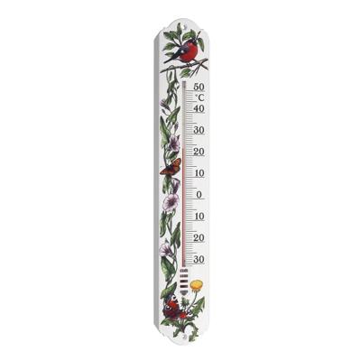 TFA Dostmann Analoges Innen-Außen-Thermometer 12.3040.20 Thermometer Wit, Bloemen