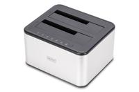 Digitus DA-71540-2 basisstation voor opslagstations USB 3.2 Gen 1 (3.1 Gen 1) Type-B Zwart, Wit - thumbnail