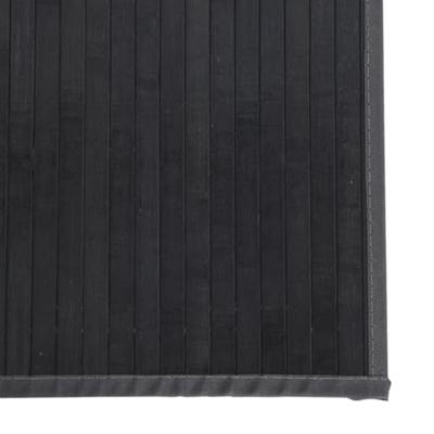 Vloerkleed rechthoekig 100x100 cm bamboe grijs