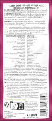 Glossy shine 1 minuut wonder mask 20 Milliliter