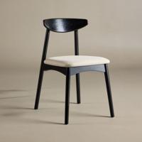 Nohr Eetkamerstoel 'Keneta' Eiken, kleur Beige/Zwart - thumbnail