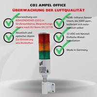 Schabus OFFICE Luchtkwaliteitssensor werkt op het lichtnet Detectie van Kooldioxide - thumbnail