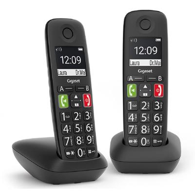 Gigaset E290 Duo Huistelefoon Zwart