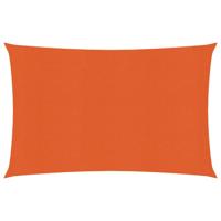 VidaXL Zonnezeil 160 g/m² rechthoekig 4x5 m hdpe oranje - thumbnail