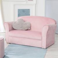 roba 2-zits bank voor kinderen (met armleuning, Paars) - thumbnail