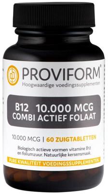 Proviform Vitamine B12 10.000mcg combi actief folaat 60 Zuigtabletten