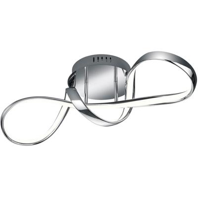 LED Plafondlamp 28W Dimbaar - Natuurlijk Wit 4000K - Chroom Design