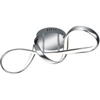 LED Plafondlamp 28W Dimbaar - Natuurlijk Wit 4000K - Chroom Design - thumbnail