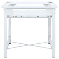 Wasmachineverhoger met uittrekbaar schap wit - thumbnail