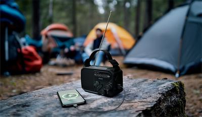 Philips TAR1609 Noodradio FM radio Zwart
