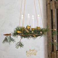 Creativ Company Hangende bal, ring, d 28 cm, brons, 1 stuk - thumbnail